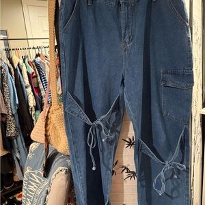 Bow Denim Jeans size xxl